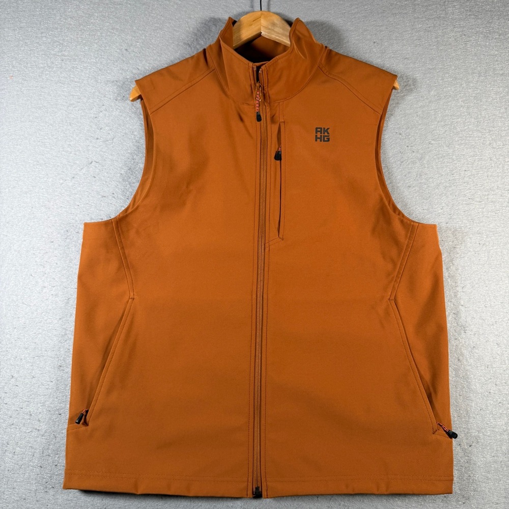 Men's Alaskan Hard Gear Rust Orange Softshell Vest